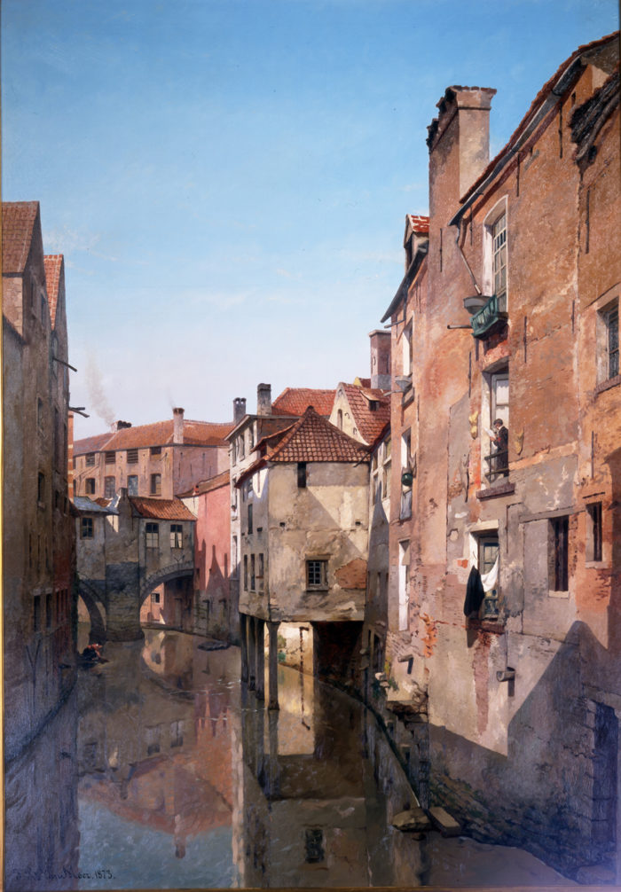 J-B. Van Moer, La rue des tenturiers, 1870 © Brussels City Museum