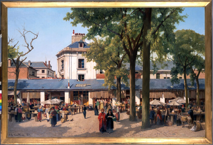 J-B. Van Moer, De Botermarkt, 1874 © Museum van de Stad Brussel