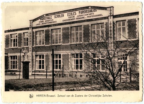 Parochiale school van Haren beheerd door de Zusters van de Christelijke Scholen, 20e eeuw © Vlaamse Gemeenschapcommissie, Erfgoedcel Brussel