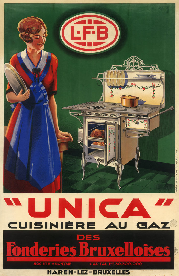 Affiche publicitaire des Fonderies bruxelloises, 1935 © Archives de la Ville de Bruxelles