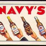 Carte à jouer figurant l’assortiment des bières Navy’s © Collection privée