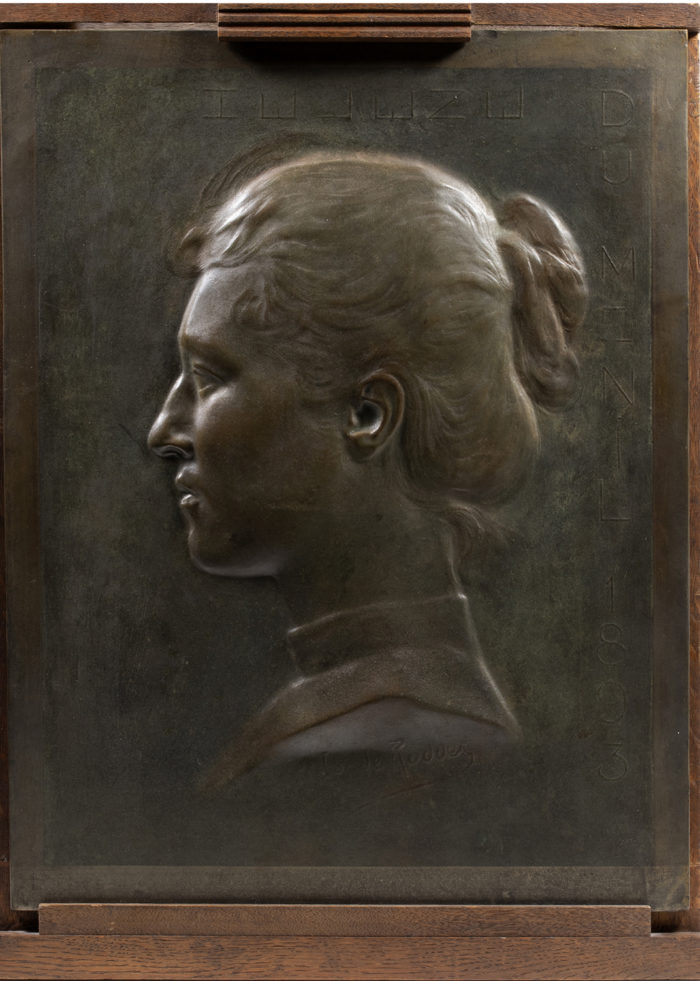 I.De Rudder_Portrait en relief d’Hélène De Rudder-du Ménil_1893